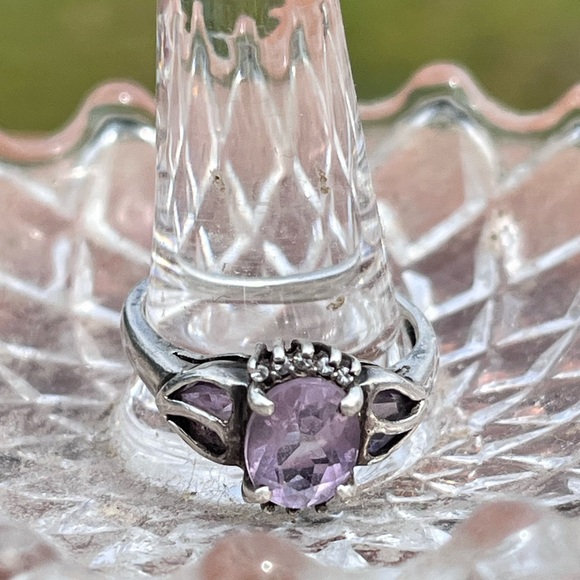 amethyst silver ring - Picture 7 of 9
